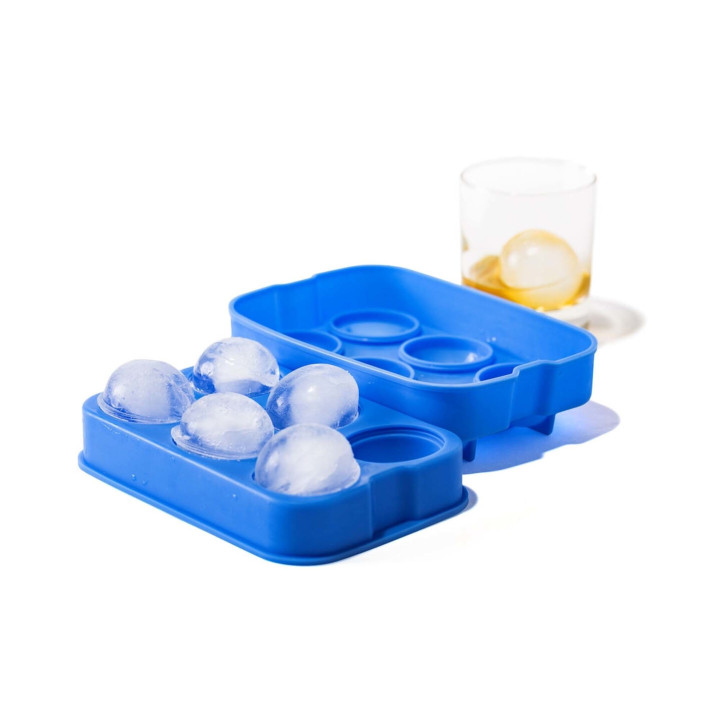 Silikonowa forma do kostek lodu w kształcie kuli ± ø4,5 cm, Bar up, 180x125x(H)50mm