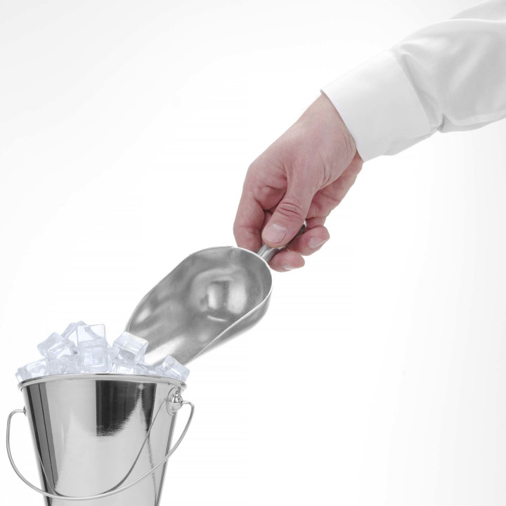 Szufelka barmańska aluminiowa, Bar up, 0,35L, 220x80mm