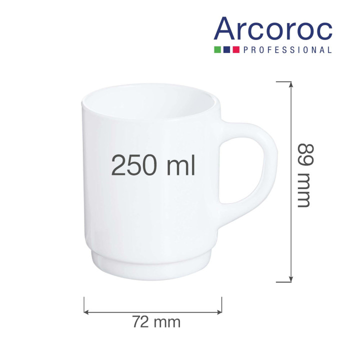 Kubek Restaurant 250 ml, 72 mm, h - 89 mm