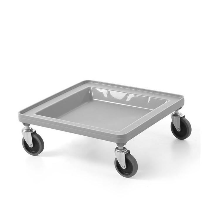 Wózek na kosze do szkła bez rączki Amerbox 500x500x(H)180 mm