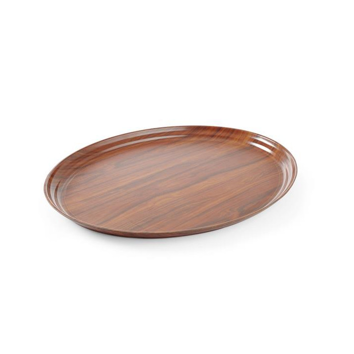 Taca antypoślizgowa, orzech - owalna 290 x 210 mm