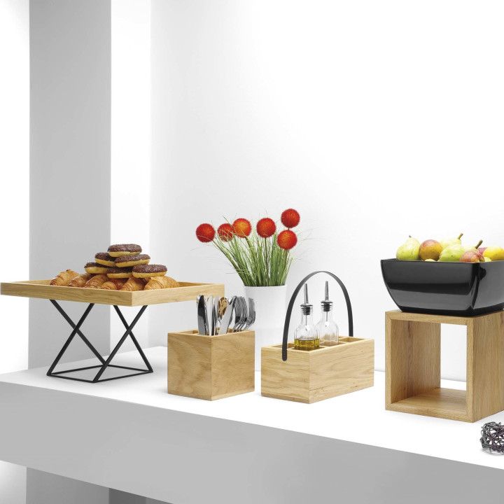 Skrzynka na sztućce Madeira Black 275x100x70 mm