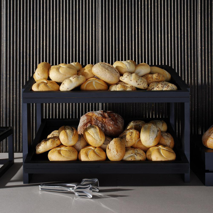 Stojak 2-poziomowy Madeira Black 574x323x441 mm