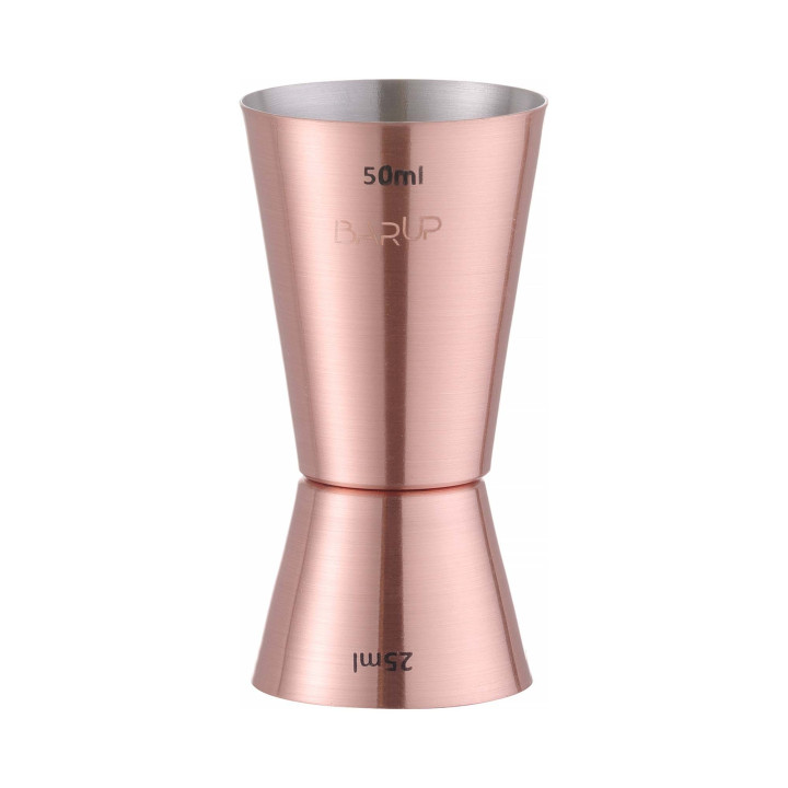 Jigger – miarka barmańska, Bar up, miedziany, 25ml/50ml, ø42x(H)86mm