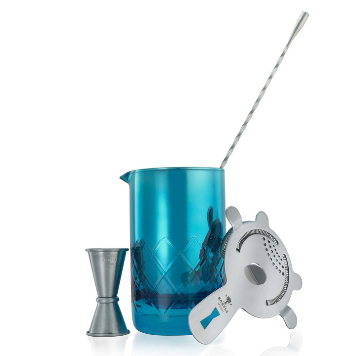 Szklanica barmańska 500 ml, niebieska, Barfly