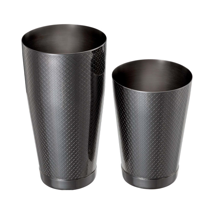 Shaker tin tin Diamond Lattice, czarny, Barfly, 830/530ml