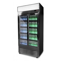 Szafa chłodnicza przeszklona RQ800SL | 2-drzwiowa | drzwi przesuwne | 630 l | 925x695x2010 mm