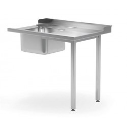 Stół załadowczy do zmywarek ze zlewem HENDI prawy 1200x700x(H)850mm Wariant podstawowy