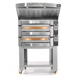 Piec do pizzy elektryczny Cuppone Michelangelo | dwukomorowy | panel cyfrowy | 4+4x35 | ML435/2 CD