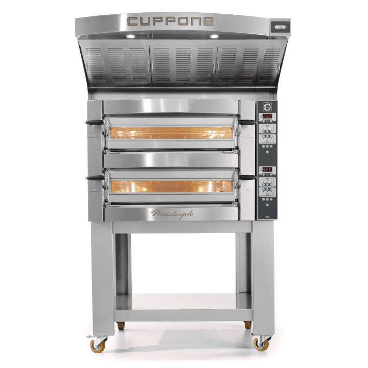 Piec do pizzy elektryczny Cuppone Michelangelo | dwukomorowy | panel cyfrowy | 4+4x35 | ML435/2 CD