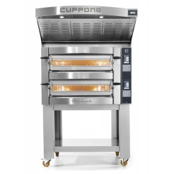 Piec do pizzy elektryczny Cuppone Michelangelo | dwukomorowy | panel dotykowy | 4+4x35 | ML435/2 TS
