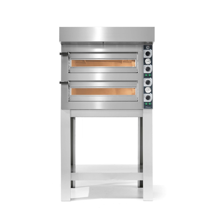 Piec do pizzy elektryczny Cuppone Tiziano | dwukomorowy | 4+4x35 | TZ435/2M