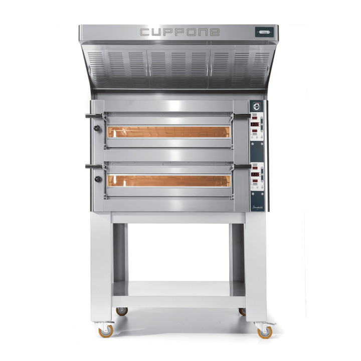 Piec do pizzy elektryczny Cuppone Donatello | dwukomorowy | panel cyfrowy | 4+4x35 | DN435/2 D