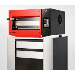 Piec do pizzy elektryczny Cuppone Home HE 400 | jednokomorowy | panel dotykowy | 400x400 mm | HE400/1 TS/FR  | czerwony