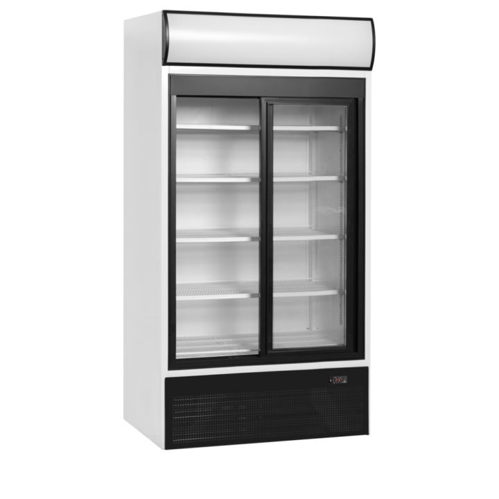 Witryna chłodnicza ekspozycyjna szafa chłodnicza drzwi suwane 771L FSC1000S