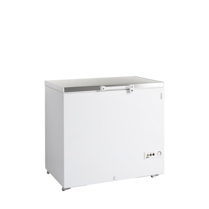 Zamrażarka skrzyniowa na lody 278L pokrywa nierdzewna FR305S SL