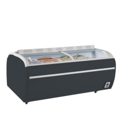 Antracytowa chłodziarka/zamrażarka supermarketowa TWIN 220A-CF