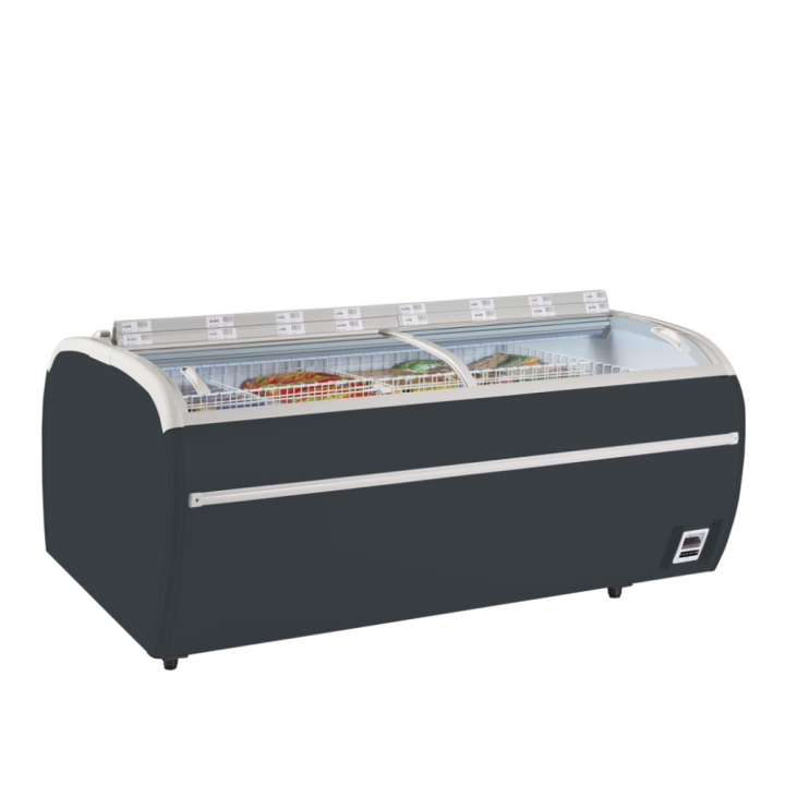 Antracytowa chłodziarka/zamrażarka supermarketowa TWIN 220A-CF