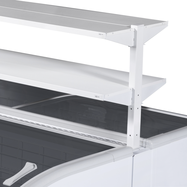 Antracytowa chłodziarka/zamrażarka supermarketowa SHALLOW HEAD A-CF