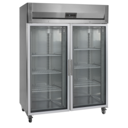 Chłodziarka szafowa GN2/1 szafa chłodnicza przeszklona 1401L RK1420G