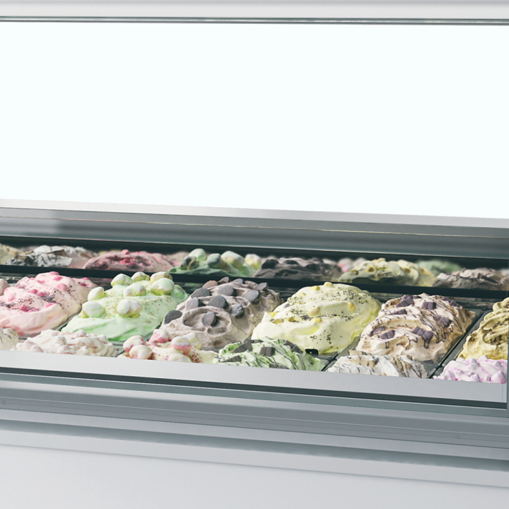 Wentylowana chłodziarka ekspozycyjna na lody gałkowe MILLENNIUM LX16