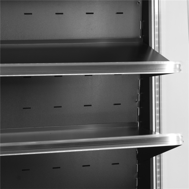Regał chłodniczy niski otwarty przód 192L ODC60 BLACK