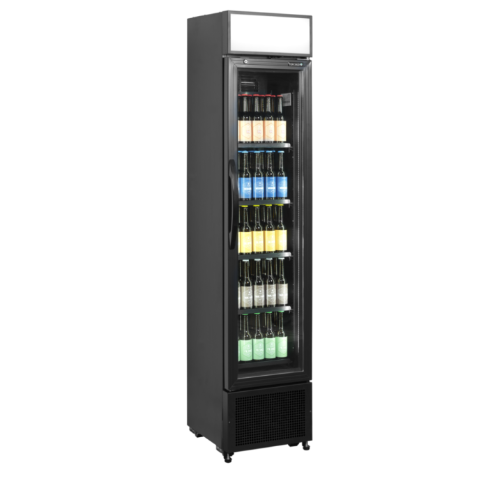 Chłodziarka na butelki szafa chłodnicza czarna 182L FSC175H BLACK