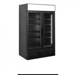 Czarna chłodziarka ekspozycyjna 2-drzwiowa 1082L FSC1200H BLACK