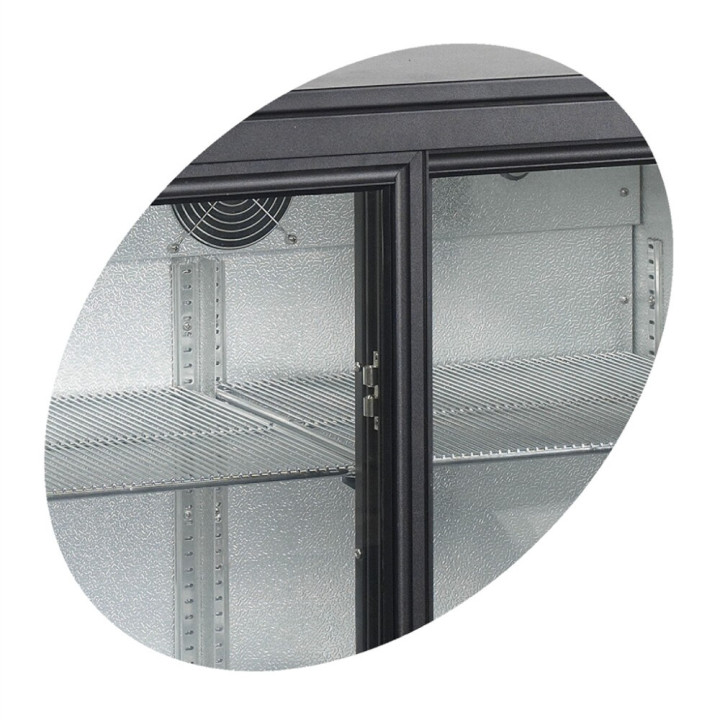 Chłodziarka barowa 311L drzwi suwane BA30S-3