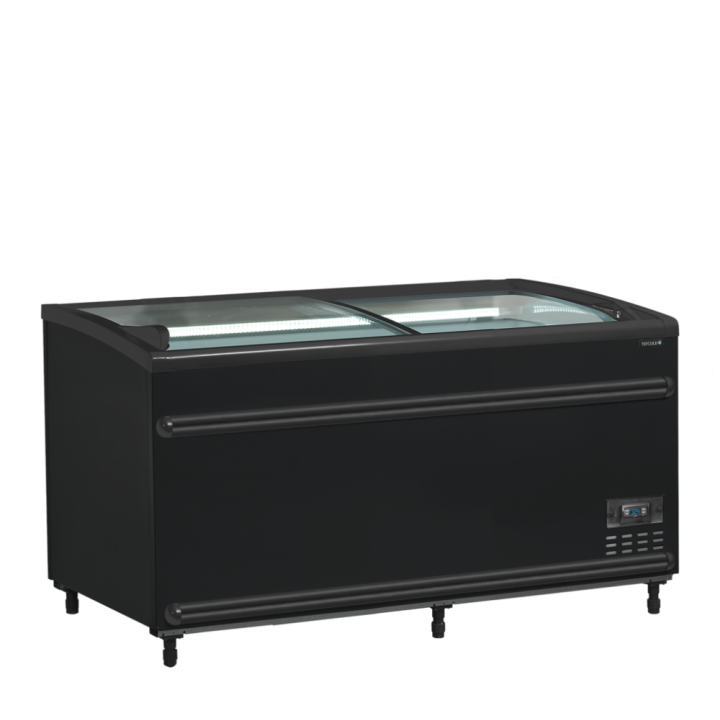 Czarna chłodziarka / zamrażarka supermarketowa SFI145B-CF VS