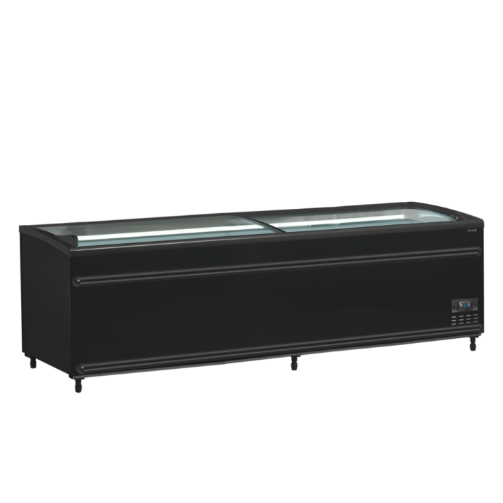 Czarna chłodziarka / zamrażarka supermarketowa SFI250B-CF VS