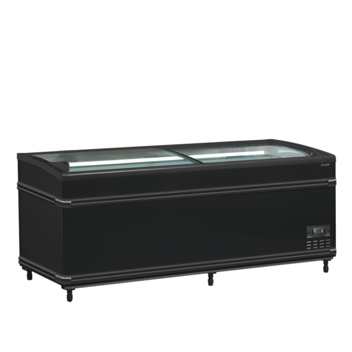 Czarna chłodziarka / zamrażarka supermarketowa SFI185B HC-CF VS