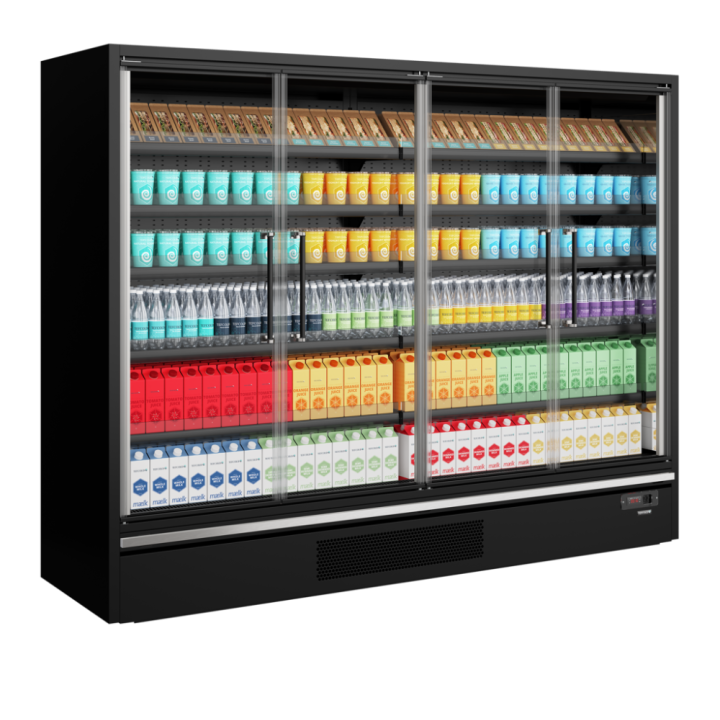 Supermarketowy regał chłodniczy 2887L Galaxy+ GP26FGD Black