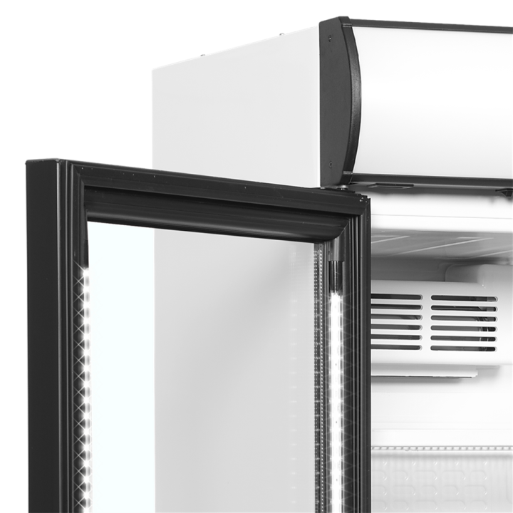 Chłodziarka na butelki, zawiasy z lewej strony 358L CEV425CP 2 LED L/H