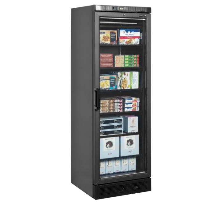 Czarna zamrażarka ekspozycyjna UFSC371G Black