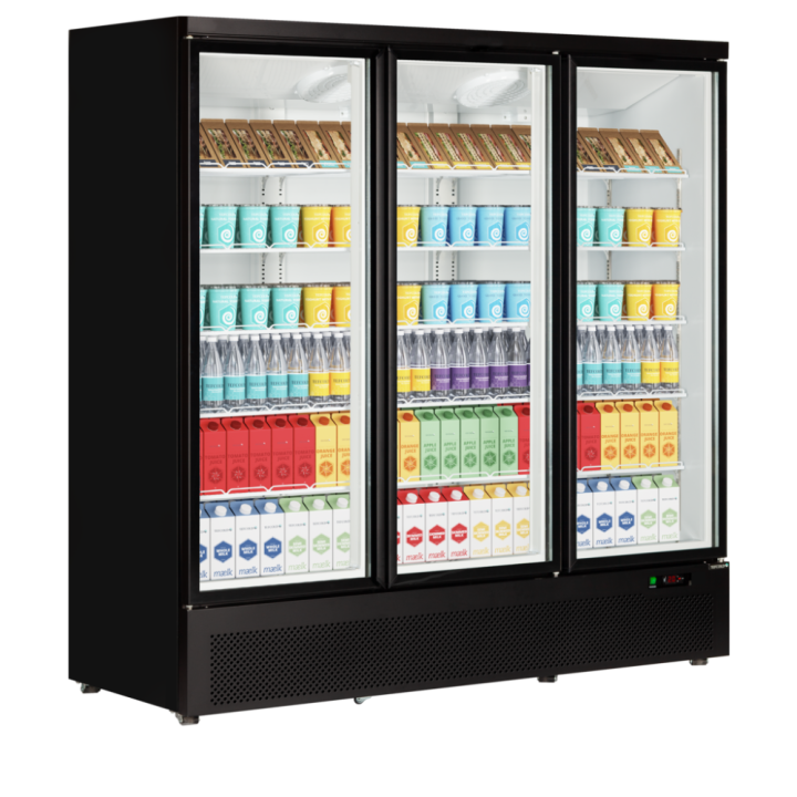 Chłodziarka ekspozycyjna szafa chłodnicza 3-drzwiowa 1664L Atom Maxi C3DB