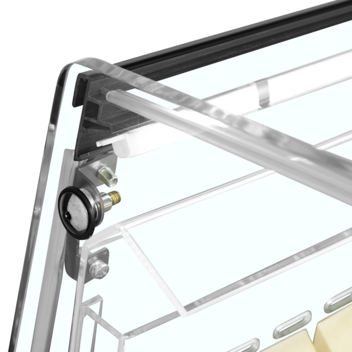 Czarna chłodziarka impulsowa 408L PDC126 VS SL LED