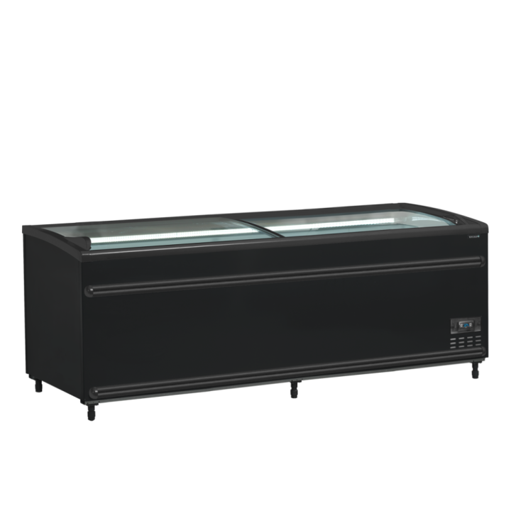 Czarna chłodziarka / zamrażarka supermarketowa SFI210B-CF VS