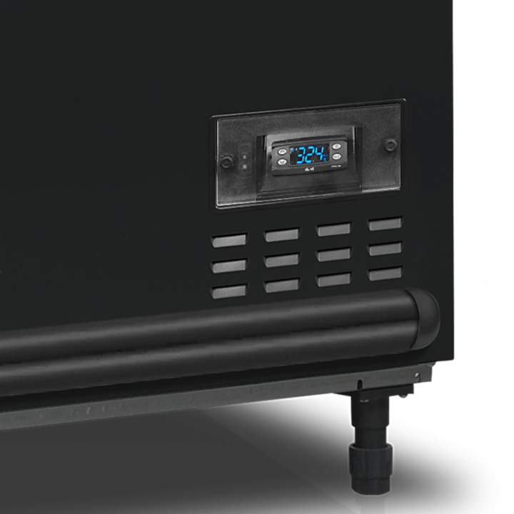 Czarna chłodziarka / zamrażarka supermarketowa SFI210B-CF VS