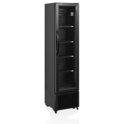 Czarna chłodziarka szafa chłodnicza na butelki 182L FS176H Black