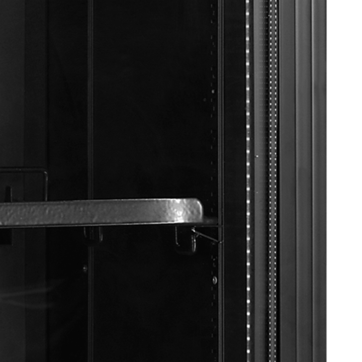 Czarna chłodziarka szafa chłodnicza na butelki 182L FS176H Black