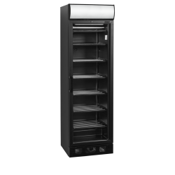 Czarna zamrażarka ekspozycyjna UFSC371GCP Black
