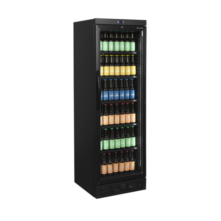 Czarna chłodziarka szafa chłodnicza na butelki 358L CEV435 BLACK