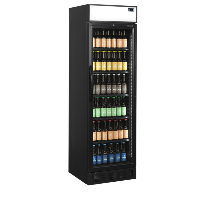 Czarna chłodziarka na butelki 358L CEV435CP BLACK