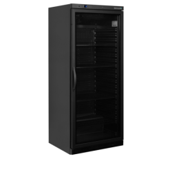 Czarna chłodziarka ekspozycyjna 605L GN2/1 UR600BG