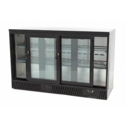 Barowa szafa chłodnicza | chłodziarka podblatowa RQ-330SCM | 3-drzwiowa | drzwi przesuwne | 341l