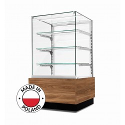 Witryna cukiernicza chłodnicza Dolce Visione Premium 700 | wnętrze ze stali nierdzewnej | 900x670x1300 mm