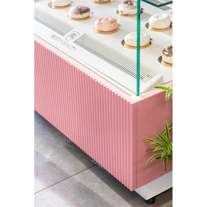 Witryna cukiernicza chłodnicza Dolce Visione Basic 700 BIANCO | 700x670x1300 mm | białe wnętrze