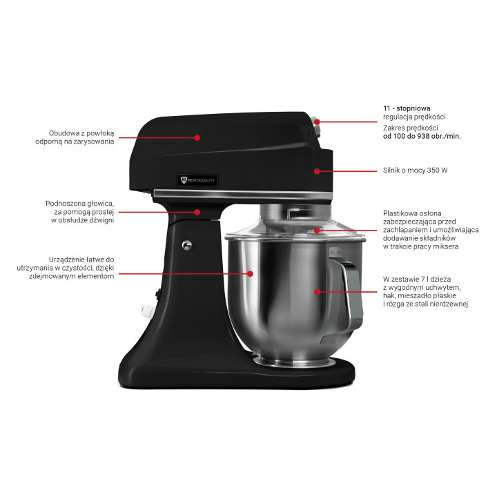 Mikser planetarny | 7 litrów | RQB7-G