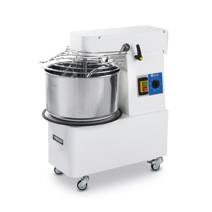 Miesiarka spiralna z podnoszoną głowicą i wyjmowaną dzieżą Prismafood 88 kg/h 32L 400V/1100W Wariant podstawowy